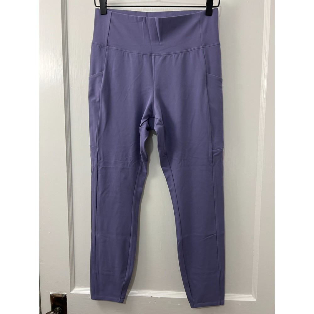 REI Co-op Take Your Time 7/8 Leggings Color Larkspur Purple Pockets - Women's L